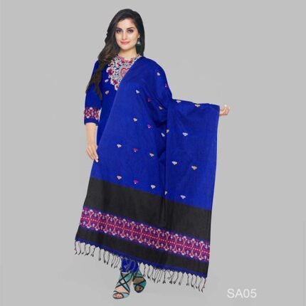 সূতি হাতের কাজ থ্রি পিচ